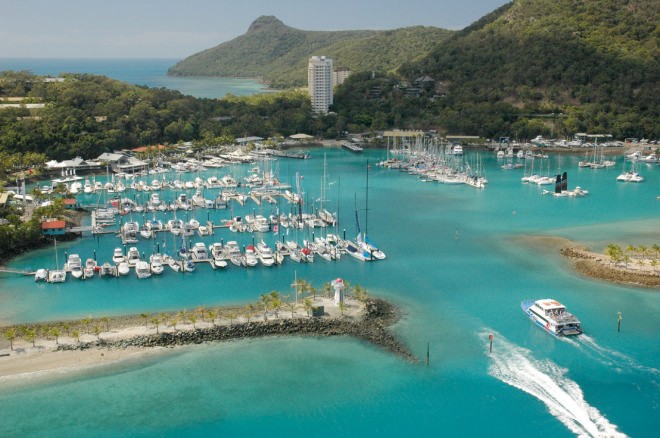 Hamilton Island Marina looking east towards Catseye Bay © Hamilton Island Photography http://photos.hamiltonisland.com.au